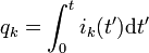 q_k=\int_0^t i_k(t') \mathrmbzppldfv3pvvt'